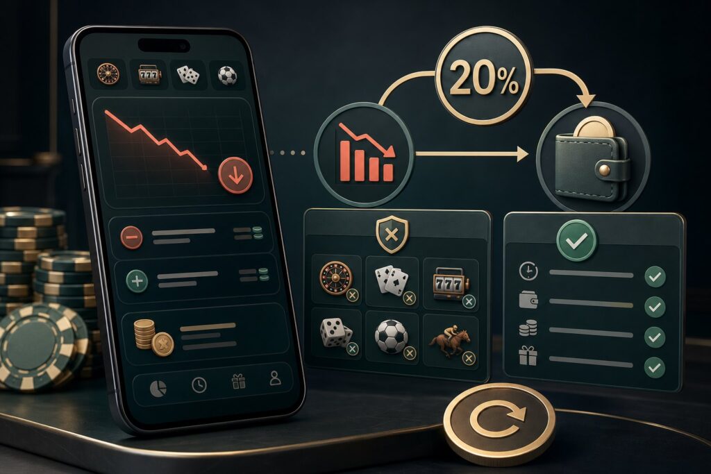 Günlük %20 Casino Kayıp Bonusu koşul ve limit kontrolü