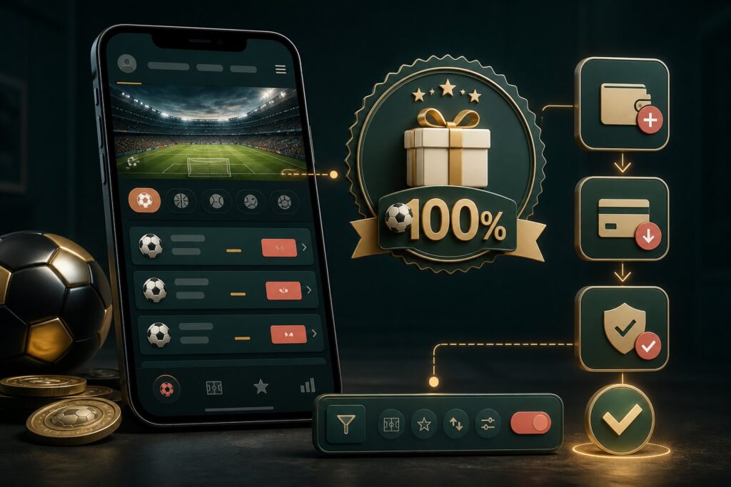 %100 Hoş Geldin Spor Yatırım Bonusu koşul ve limit kontrolü